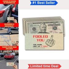 Bad Parking Prank Cards 50 Pack Full Size Novelty Gag Gift For Windshield
