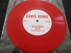 RARE DAVID BOWIE RED VINYL "INTERVIEW PLAYERS THEATRE LONDON 1987" ORLAKE 7" EX-