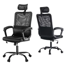 JHK OFFICE HIGH BACK MESH COMPUTER LUMBAR HEIGHT SWIVEL TASK - Scratch & Dent