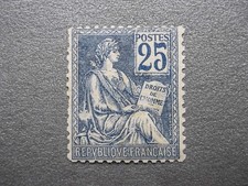 TIMBRE FRANCE MOUCHON 25C NEUF PETIT FORMAT