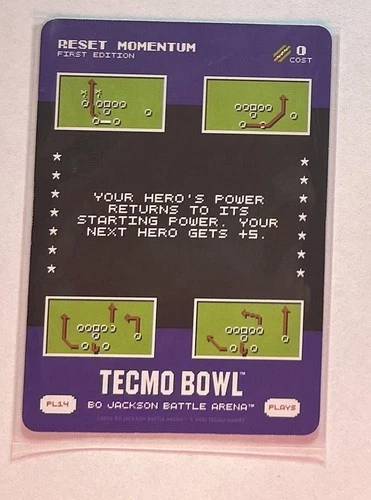 RESET MOMENTUM 2026 Bo Jackson Battle Arena Tecmo Bowl Low Number Play SSP PL14
