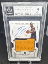 2017-18 Panini National Treasures - RPA Donovan Mitchell #113 TRUE RPA BGS 9 10