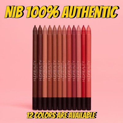 HUDA BEAUTY Authentic 2.0 Automatic Matte Lip Pencil 12 Colors 0.01 oz/ 0.5 g