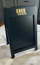 Knob Creek Bourbon Wood Table Top Display Menu Mini Chalkboard Sandwich Board