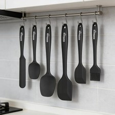 Silicone Spatula Set, 6 Pieces Food Grade Kitchen Utensils with Silicone Brush