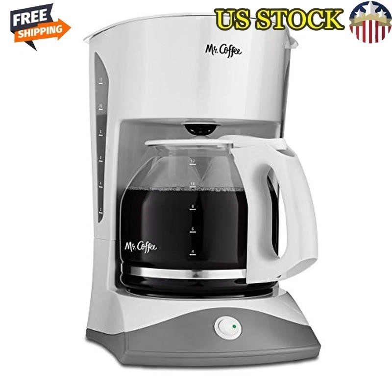 12-Cup Coffee Maker Auto Pause Easy Clean Dual Water Window Indicator Light New