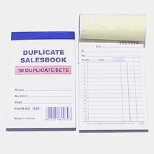 Carbonless Duplicate Sales Order Receipt Book
