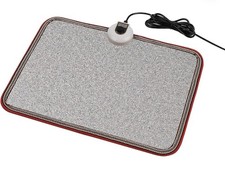 Electric Heated Floor Mat Under Desk Foot Warmer 110V Office Home Stone Grain