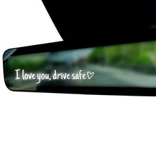 I Love You Drive Safe Mirror Decal for Car Rear View Mirror Stickers Accessor...