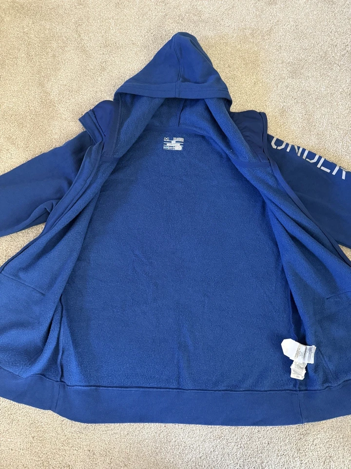 Chaqueta con capucha Under Armour juvenil cremallera completa talla XL Foto 4 de 4