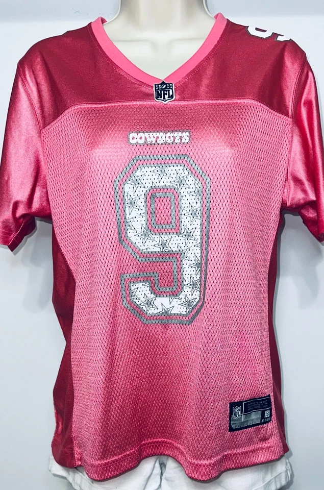 Camiseta deportiva NFL Dallas Cowboys Pink Sparkle “Tony Romo #9” Foto 4 de 4
