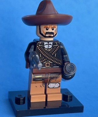 Lego Cowboy CHARRO western bandit w Rifle & brick warriors sombrero