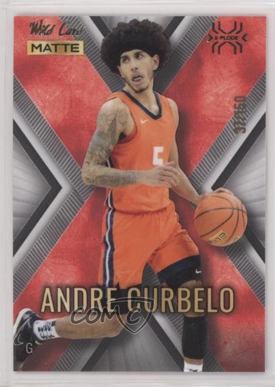 2022 Wild Card Matte Draft X-Plode White - Red X /150 Andre Curbelo #MXP-45 0v82