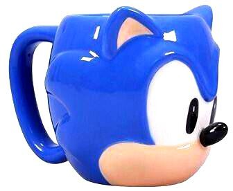 Stor Sonic - the Hedgehog Head Dolomite 3D - Mug In Gift Box - 350ml | 78896 -