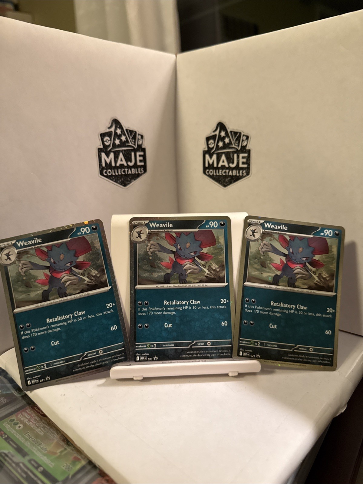 Weavile Holo 021 Black Star Promo 21 Pokemon Phantasmal Flames