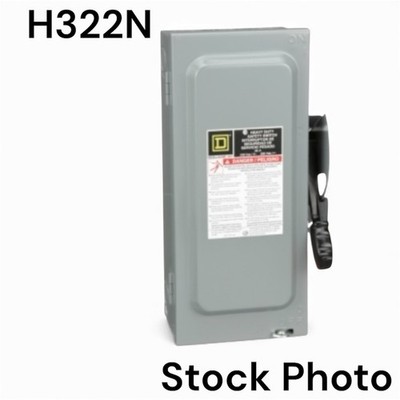Square D H322N Heavy Duty Safety Switch  60A 240V Type 1 Enclosure