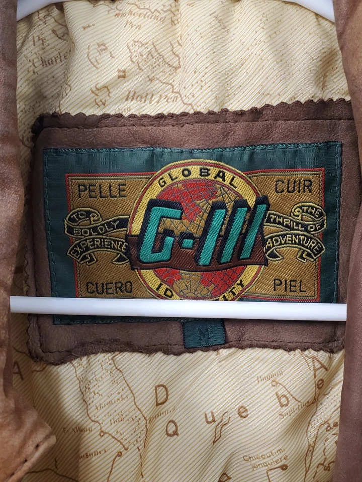 #1 MediumVintage Global Identity G-lll Leather Bomber Jacket Classic Collectable - Image 4 of 4