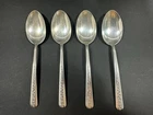 4 Towle Rambler Rose Sterling Silver Teaspoons