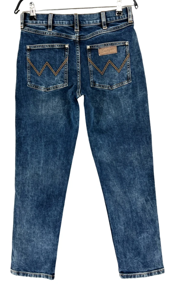 Wrangler Fille Jeans Droits Greensboro Stretch Taille 12-13 Ans Bleu - Photo 3/4