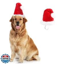 ANIAC Dog Christmas Hat for Medium Large Dog Pet Christmas Outfit