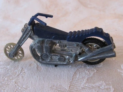 HOT WHEELS REDLINE RUMBLERS BLUE MOTORCYCLE ROAD HOG