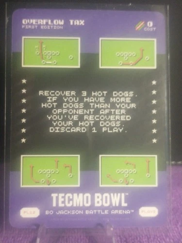 Bo Jackson Battle Arena Tecmo Bowl Play 12 PL12 Overflow Tax SSP