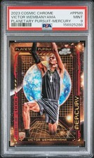 2023 TOPPS COSMIC CHROME PLANETARY PURSUIT MERCURY VICTOR WEMBANYAMA RC PSA 9