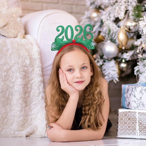 3pcs 2026 Headbands: New Year’S Party Headbands Glitter Headwear - Lunar New - Picture 6 of 12