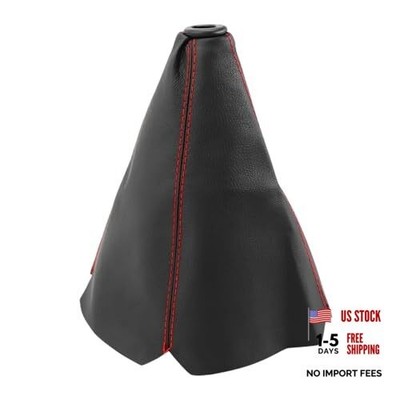 Car Shift Knob Dust Cover, Manual/Automatic Gear Shifter Dustproof Black & Red