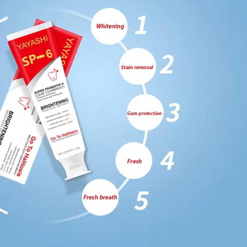 2Pcs Super Probiotic SP-6 Toothpaste, Probiotics Bright White Toothpaste, Sp 6