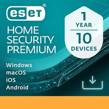 ESET Home Security Premium 2026, 10 Devices, 1 Year for PC | Mac | Android