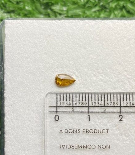 Loose Natural Diamond Pear Brilliant cut diamond 0.39TCW Brownish Yellow diamond - Picture 10 of 17