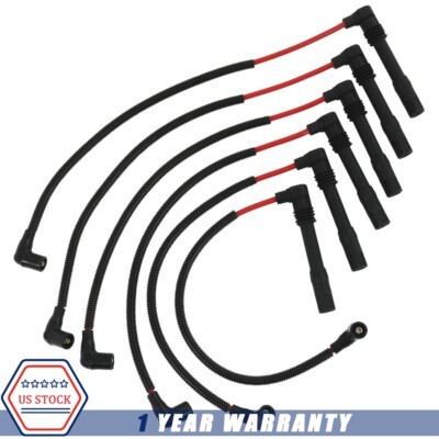 671-6165 Red Spark Plug Wire Set For 2.8L Volkswagen Passat Audi A4 A6 JDMSPEED