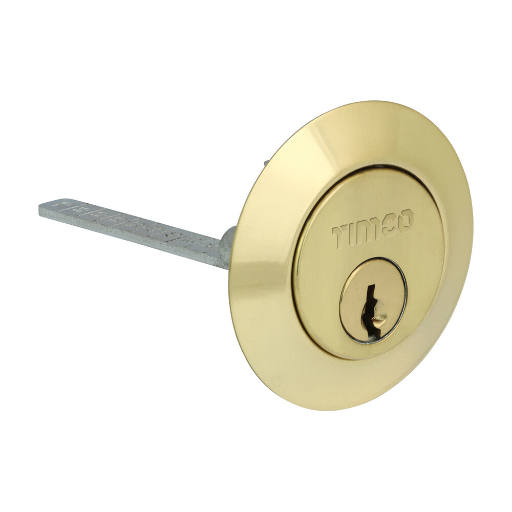 Timco Rim Cylinder Door Lock Latch Bolt Nightlatch Keys Latches Brass 32mm