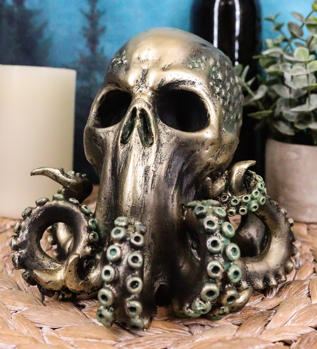 呪物? 謎の陶器 Ocean Monster Terror Kraken Cthulhu Skull Figurine 6