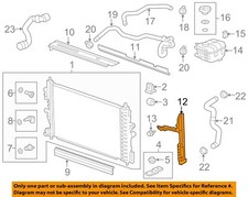 GM OEM 11-16 Cruze Limited Cooling Radiator Components-Side Air Baffle 95981372