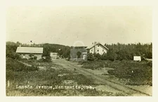 Manzanita, Oregon,  Laneda Avenue Tillamook County RPPC Postcard Copy