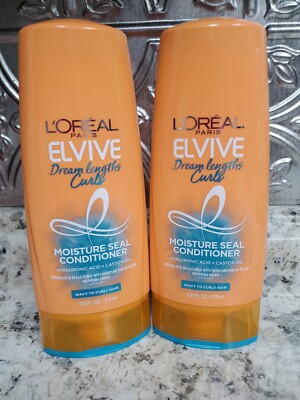 2-L'OREAL-ELVIVE-DREAM LENGHTS CURLS-CONDITIONER-12.6 FL. OZ.EACH-NEW!