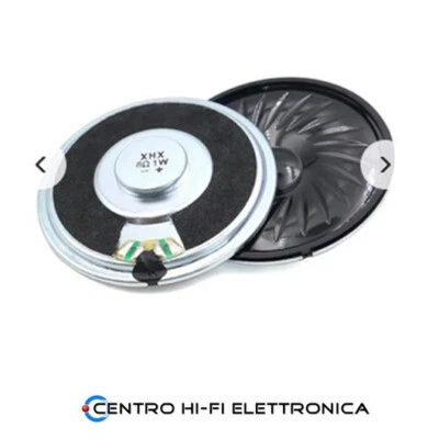 Altoparlante ricambio per citofono 8 ohm 1 w diametro 50mm spessore 8 mm