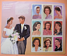 1994 Grenada Stamp Tribute to Jacqueline Kennedy Onassis - 9 Stamps