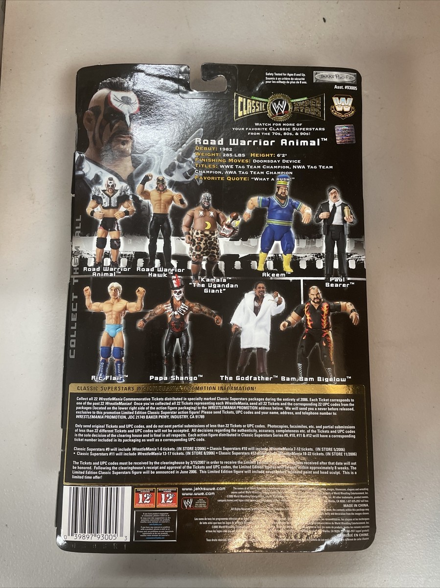 WWE Road Warrior Animal Classic Superstars Series 9 Jakks WCW WWF