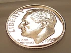 1960 Gem CAMEO Proof "EYE CANDY" Dime 90% Silver Blazing Luster #116~19