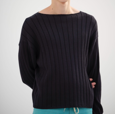 トップス FLATCORD YARN WIDE RIBKNIT BOAT NECK P/O s-l400.png