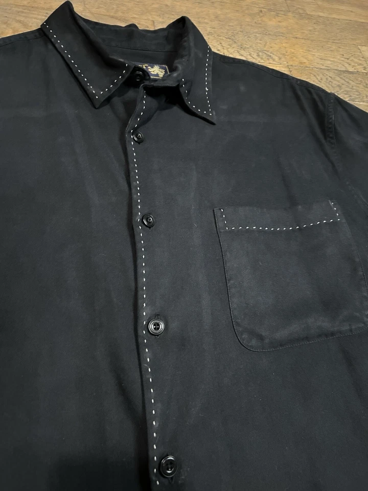 Nat Nast Friendly Tip Fine Hand Made Cigars Vintage Western Button Down Men - Image 4 of 4