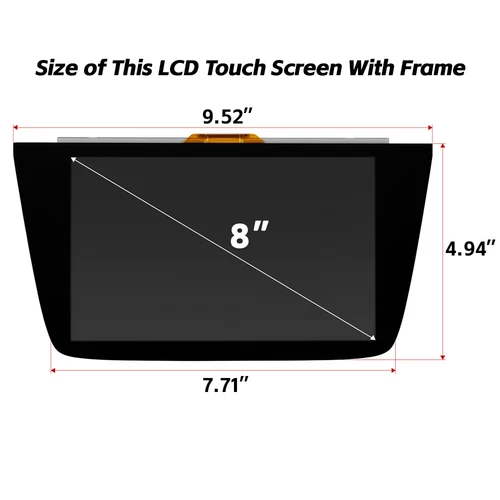 8" LCD Touch Screen Display LQ080Y5DZ10 Für Opel Astra K Buick Verano Radio DE - Bild 2 von 10