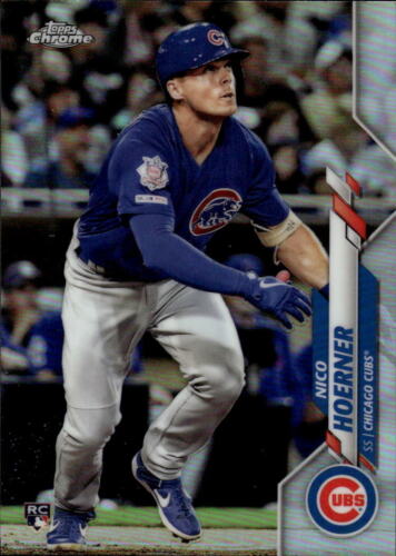2020 Topps Chrome #161 Nico Hoerner Refractor Chicago Cubs - Picture 1 of 2