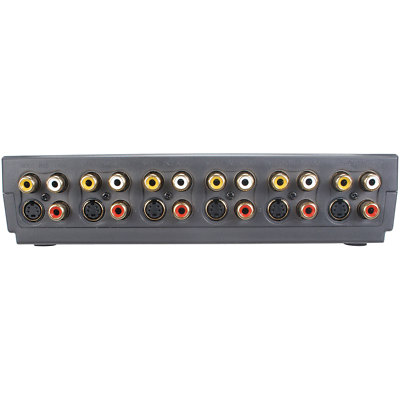 S-Video Audio and Composite Video Selector Switch 5-In 2-Out