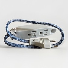 European Travel Plug Adapter, US to UK Europe Power Strip for EU/UK/US with U...