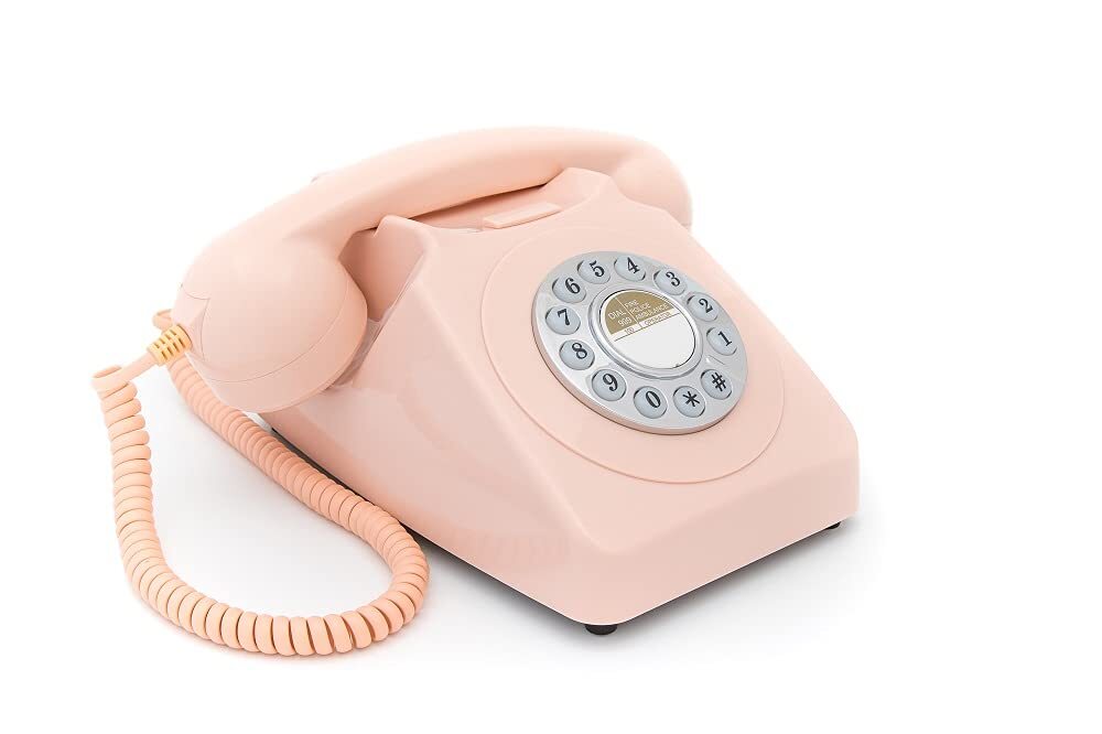 GPO GPO746DPBPN 746 DESKTOP PUSH-BUTTON PHONE PINK ACC NUOVO