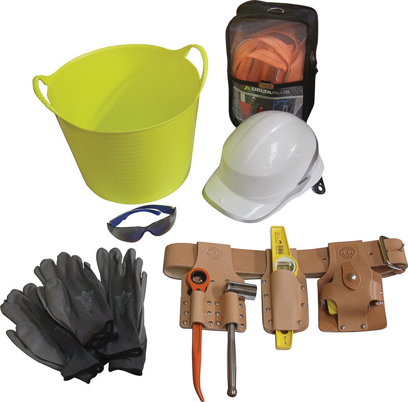 Scaffolding Tools UK, Tool Belt & Workwear Kit + Scaffolders PPE Fall Arrest Set